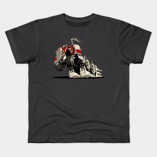 Cartoon semi truck Kids T-Shirt